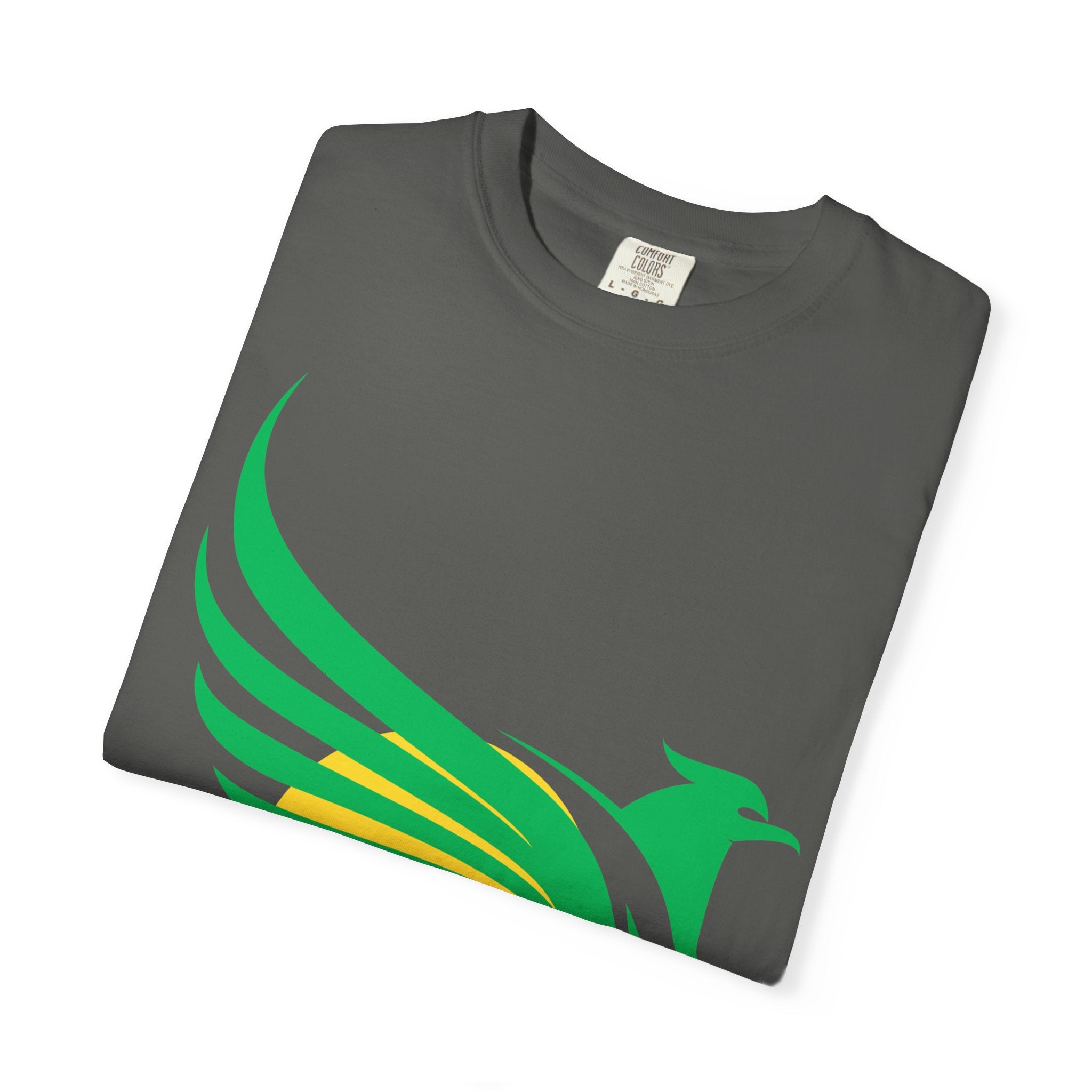 Green Hummingbird Logo T-Shirt — Minimal Nature Graphic Tee