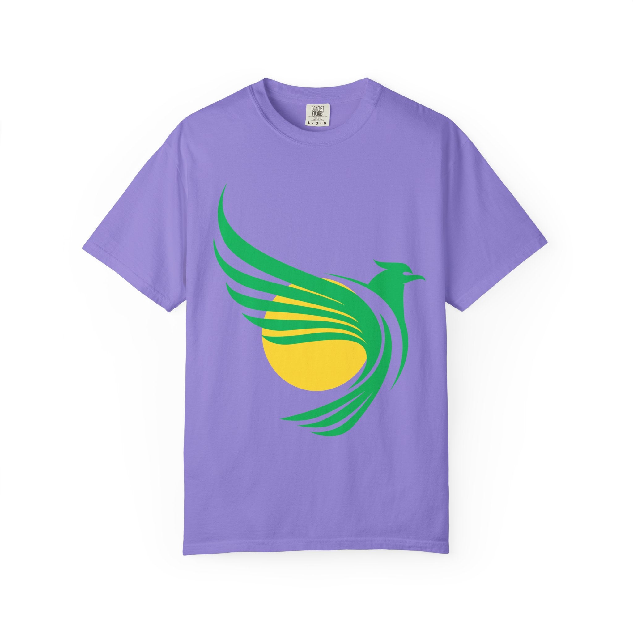 Green Hummingbird Logo T-Shirt — Minimal Nature Graphic Tee
