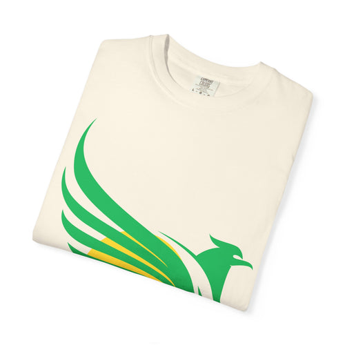Green Hummingbird Logo T-Shirt — Minimal Nature Graphic Tee