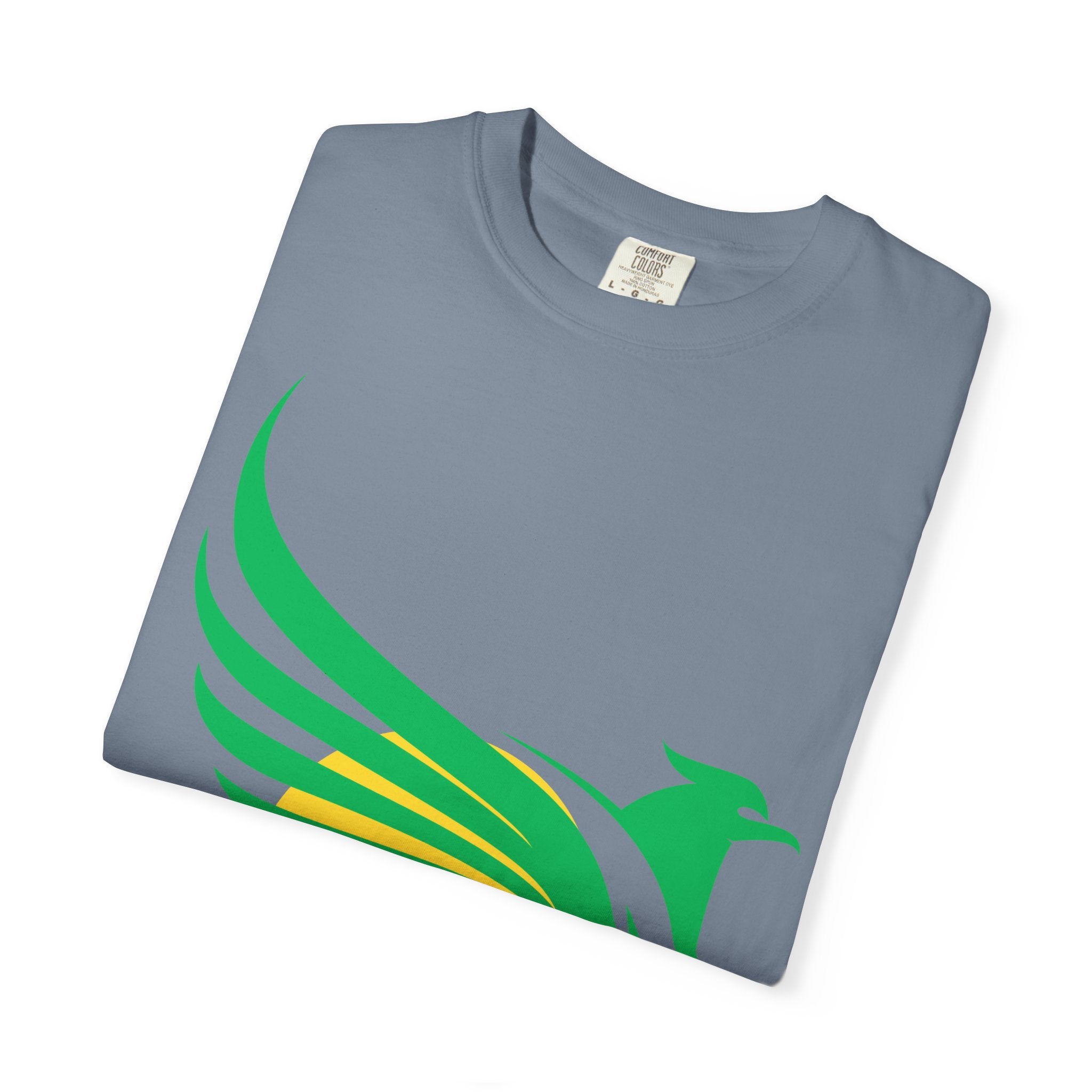 Green Hummingbird Logo T-Shirt — Minimal Nature Graphic Tee