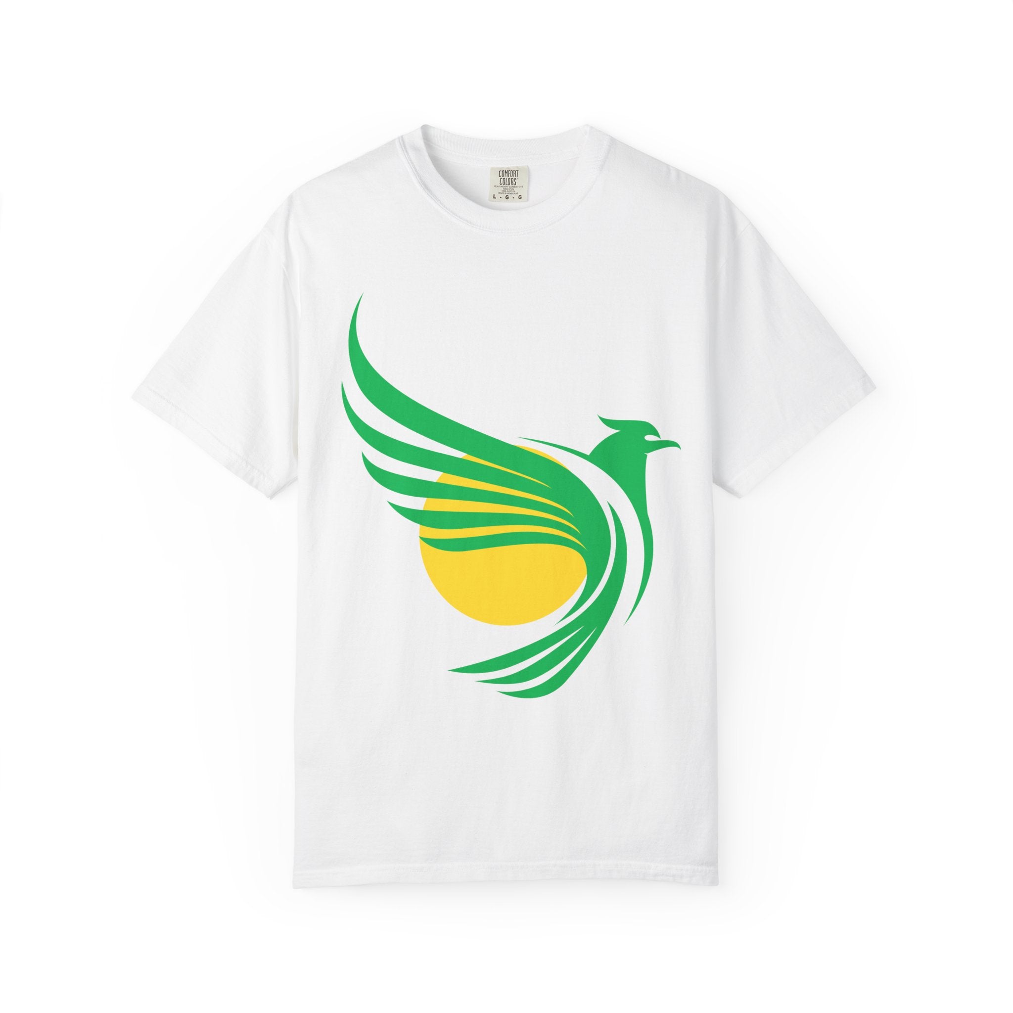 Green Hummingbird Logo T-Shirt — Minimal Nature Graphic Tee