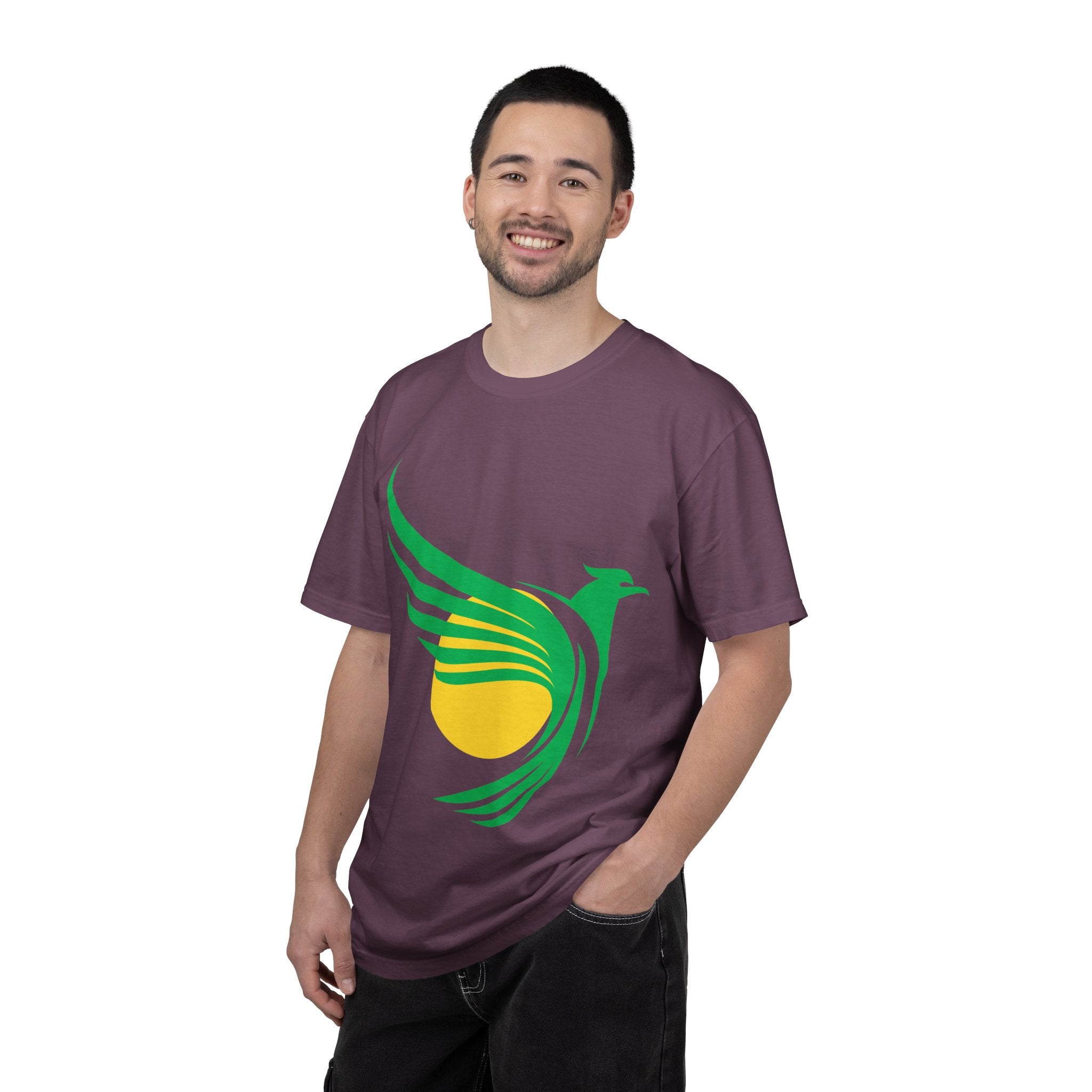 Green Hummingbird Logo T-Shirt — Minimal Nature Graphic Tee