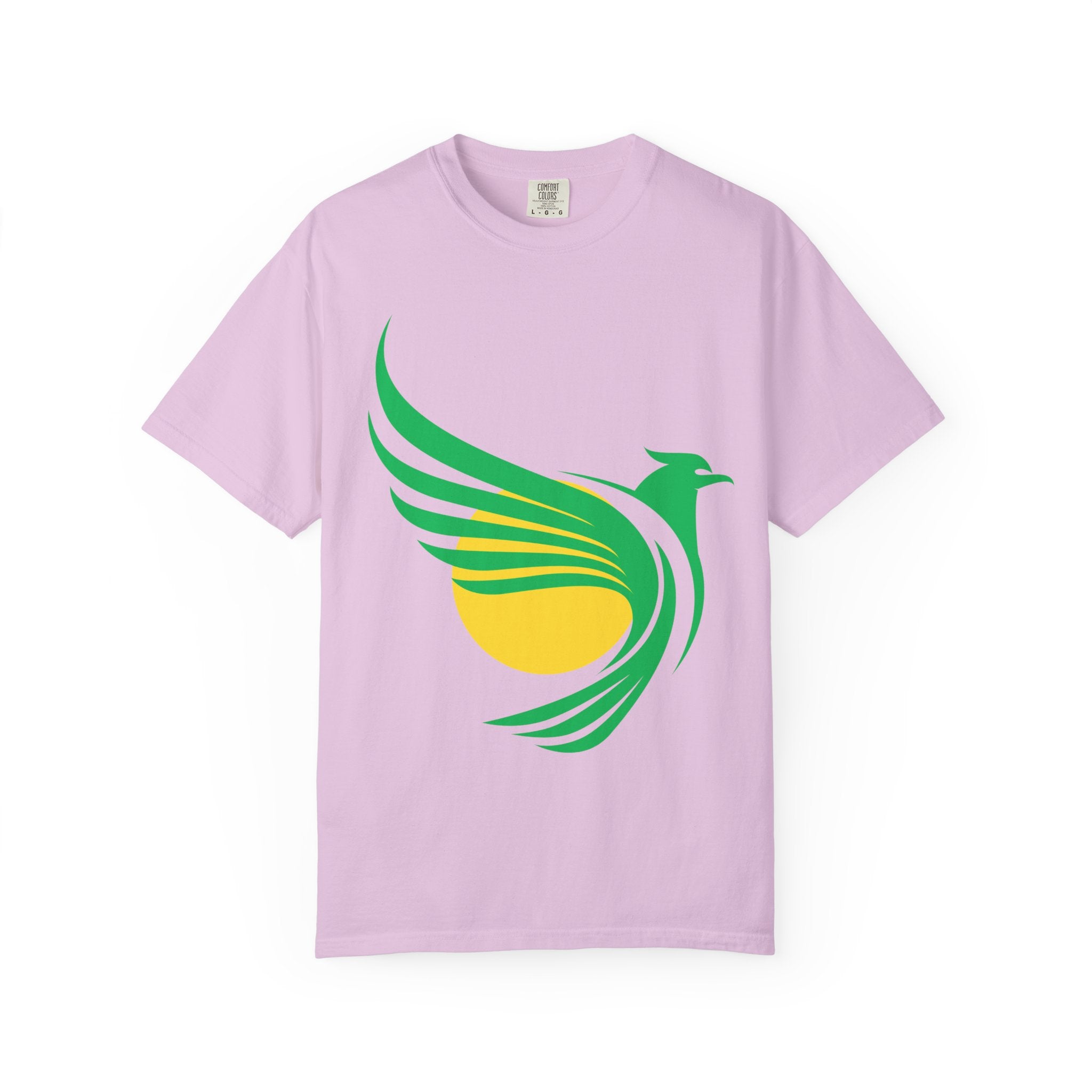 Green Hummingbird Logo T-Shirt — Minimal Nature Graphic Tee