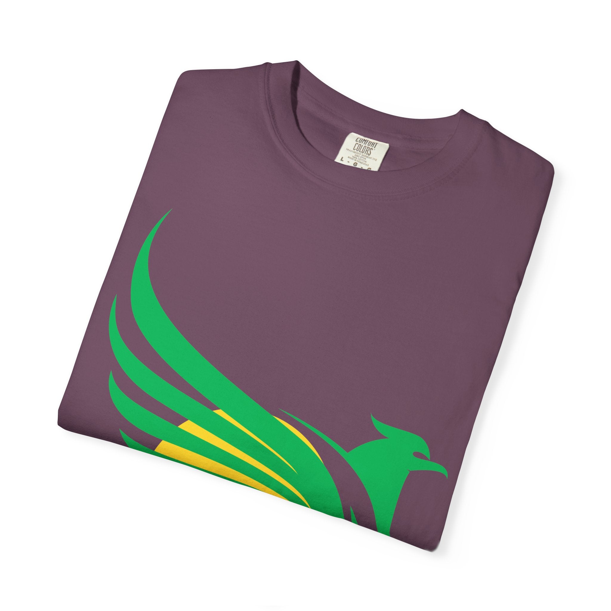 Green Hummingbird Logo T-Shirt — Minimal Nature Graphic Tee