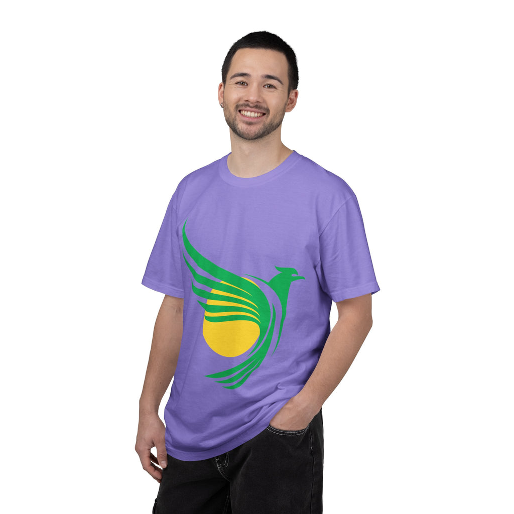 Green Hummingbird Logo T-Shirt — Minimal Nature Graphic Tee