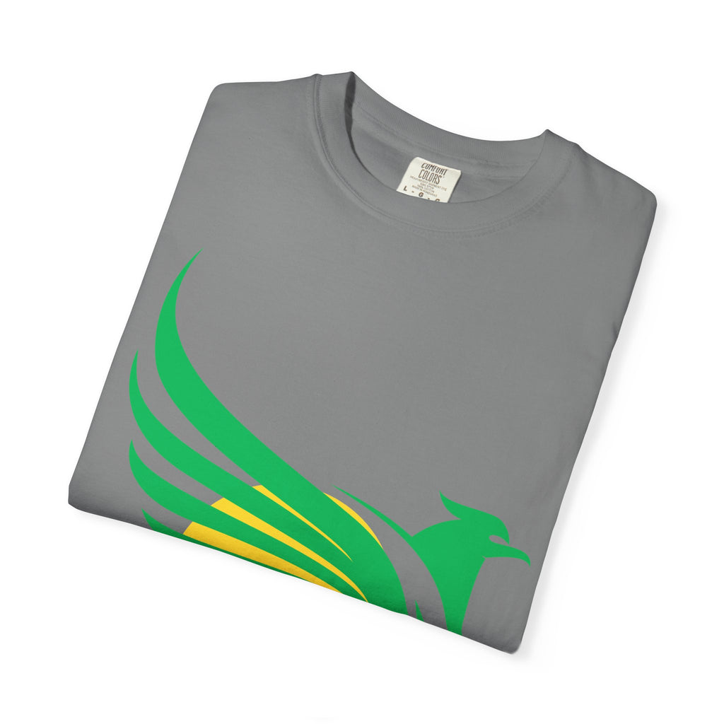 Green Hummingbird Logo T-Shirt — Minimal Nature Graphic Tee