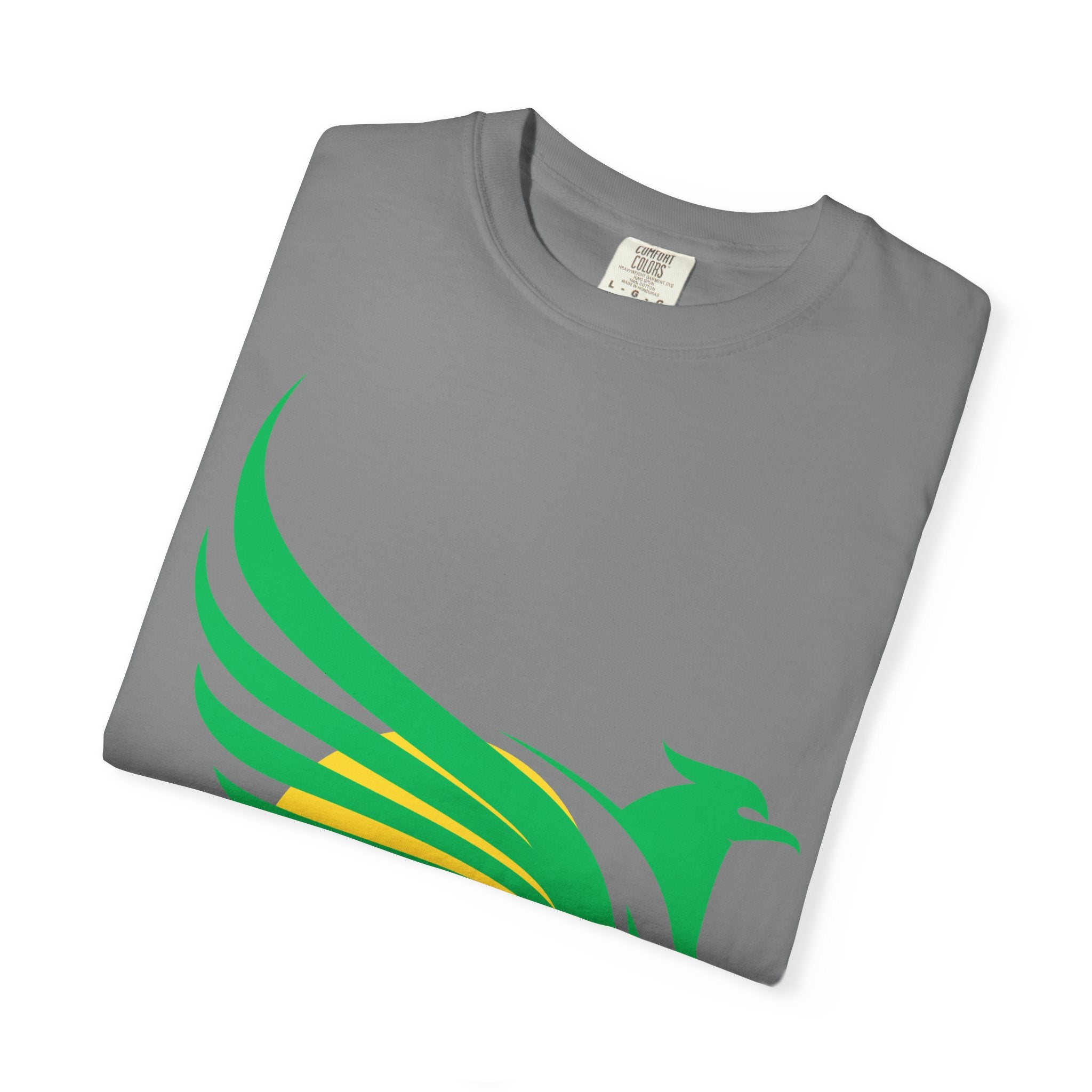 Green Hummingbird Logo T-Shirt — Minimal Nature Graphic Tee