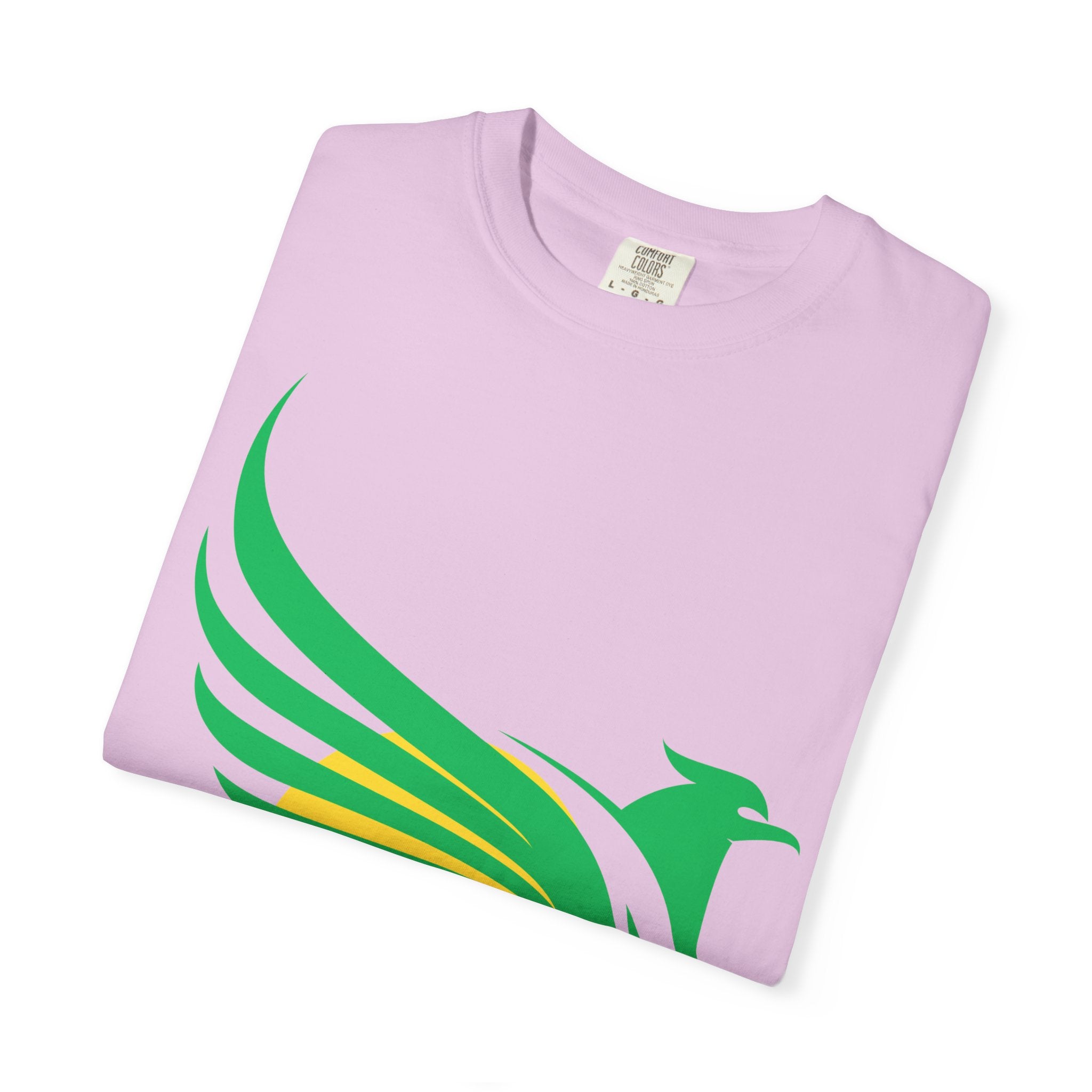 Green Hummingbird Logo T-Shirt — Minimal Nature Graphic Tee